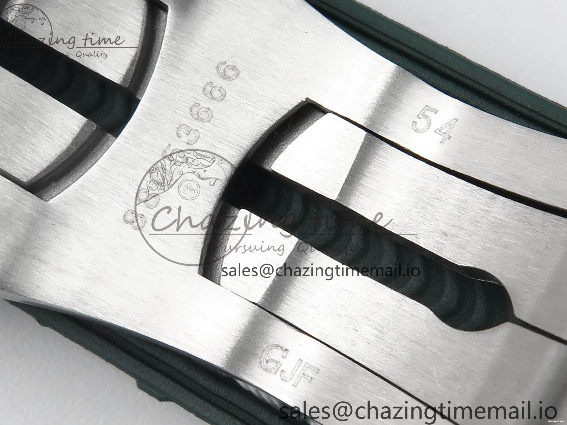 0401 Bold Seamaster Planet Ocean 600M 43.5mm SS SCF 1:1 Best Edition Green Bezel Gray Dial on Green Rubber Strap A8900 Super Clone 7666